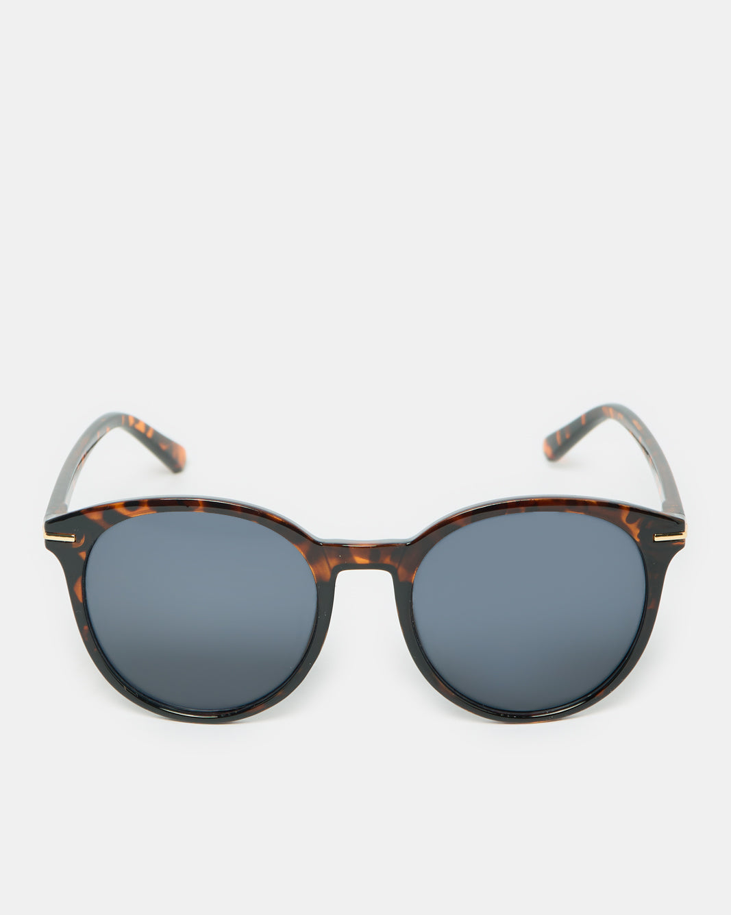 Women Black Round Sunglasses