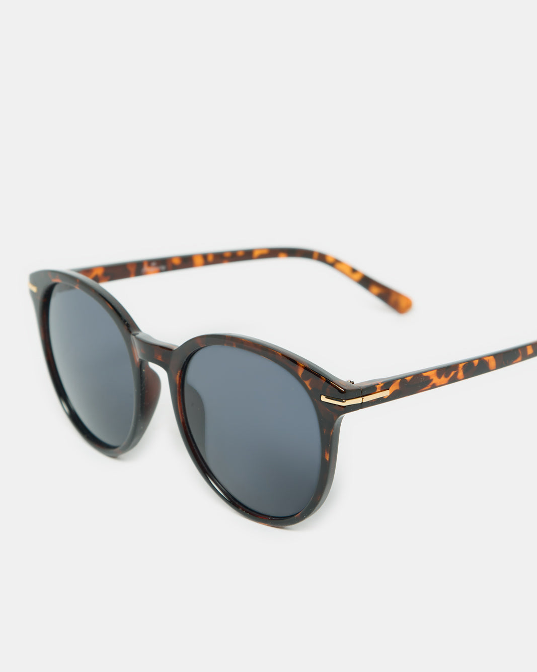 Women Black Round Sunglasses