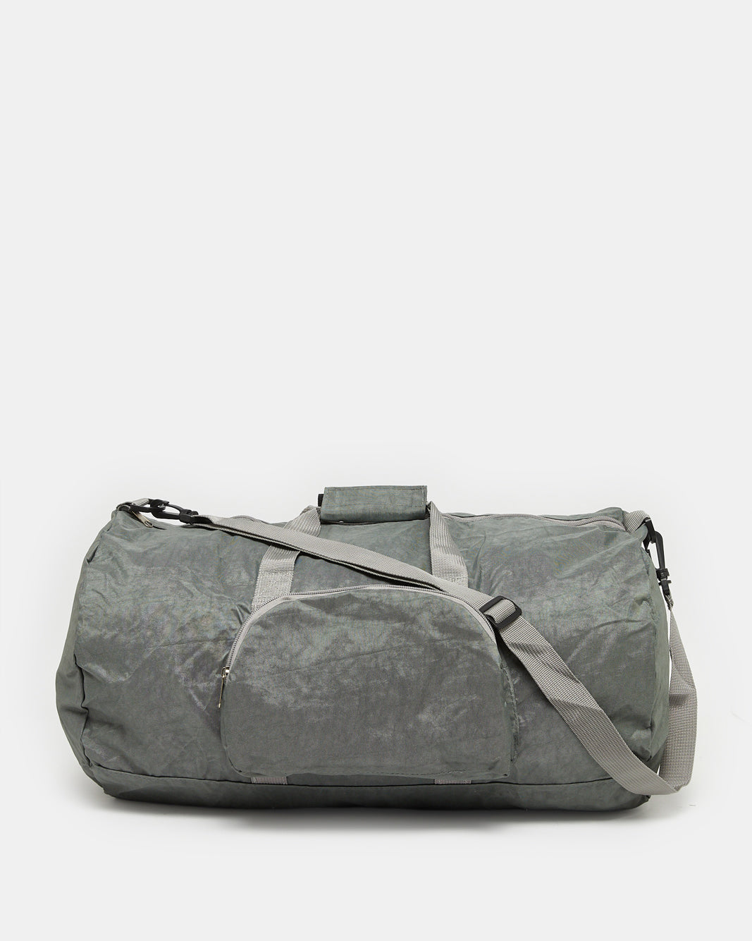 Beige Foldable Duffle Bag