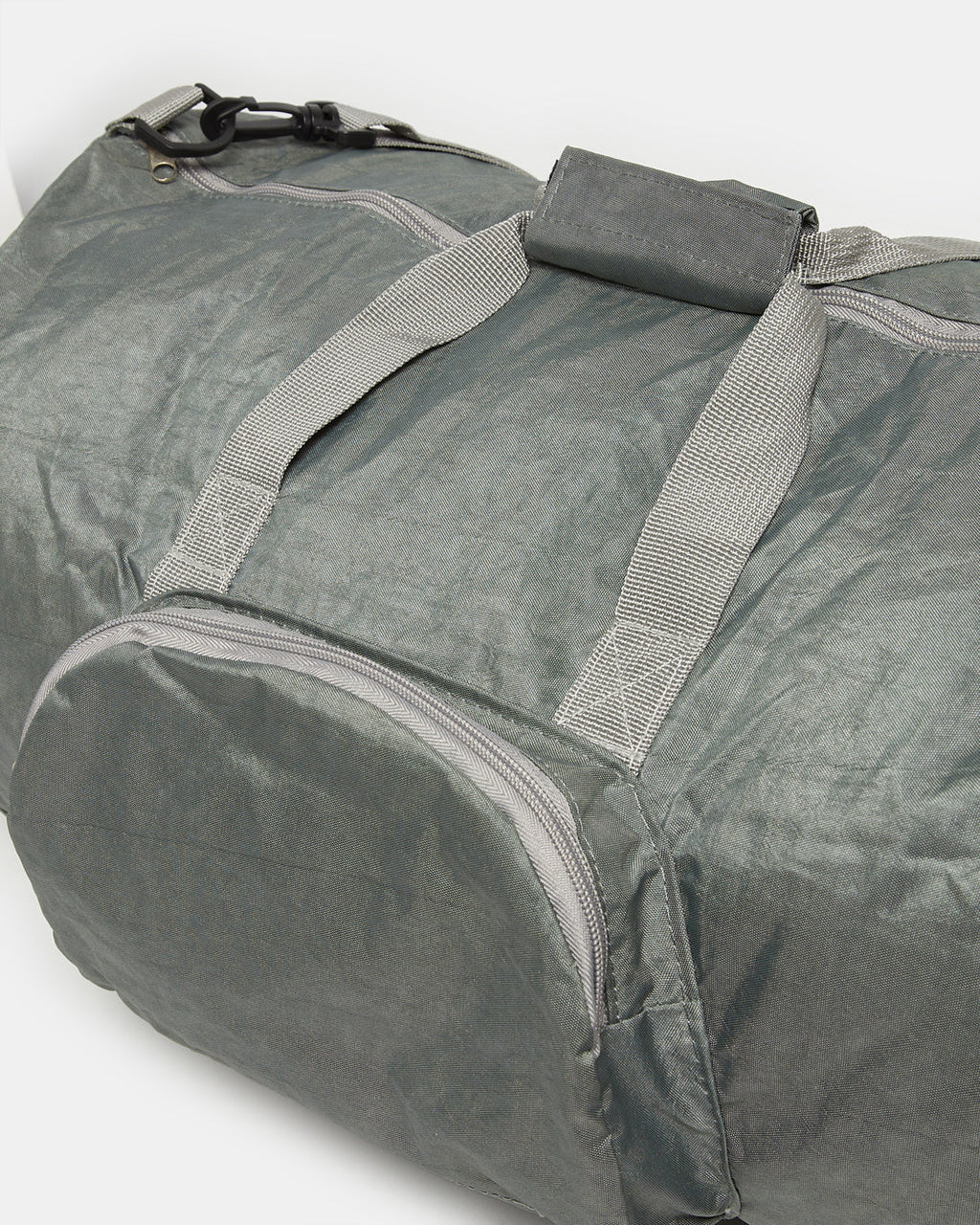 Beige Foldable Duffle Bag