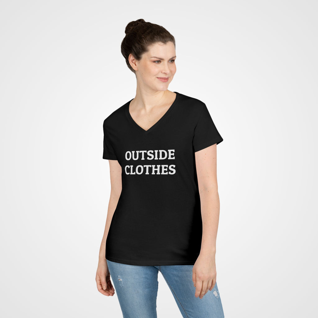 Outside Clothes Women's V-Neck Tee