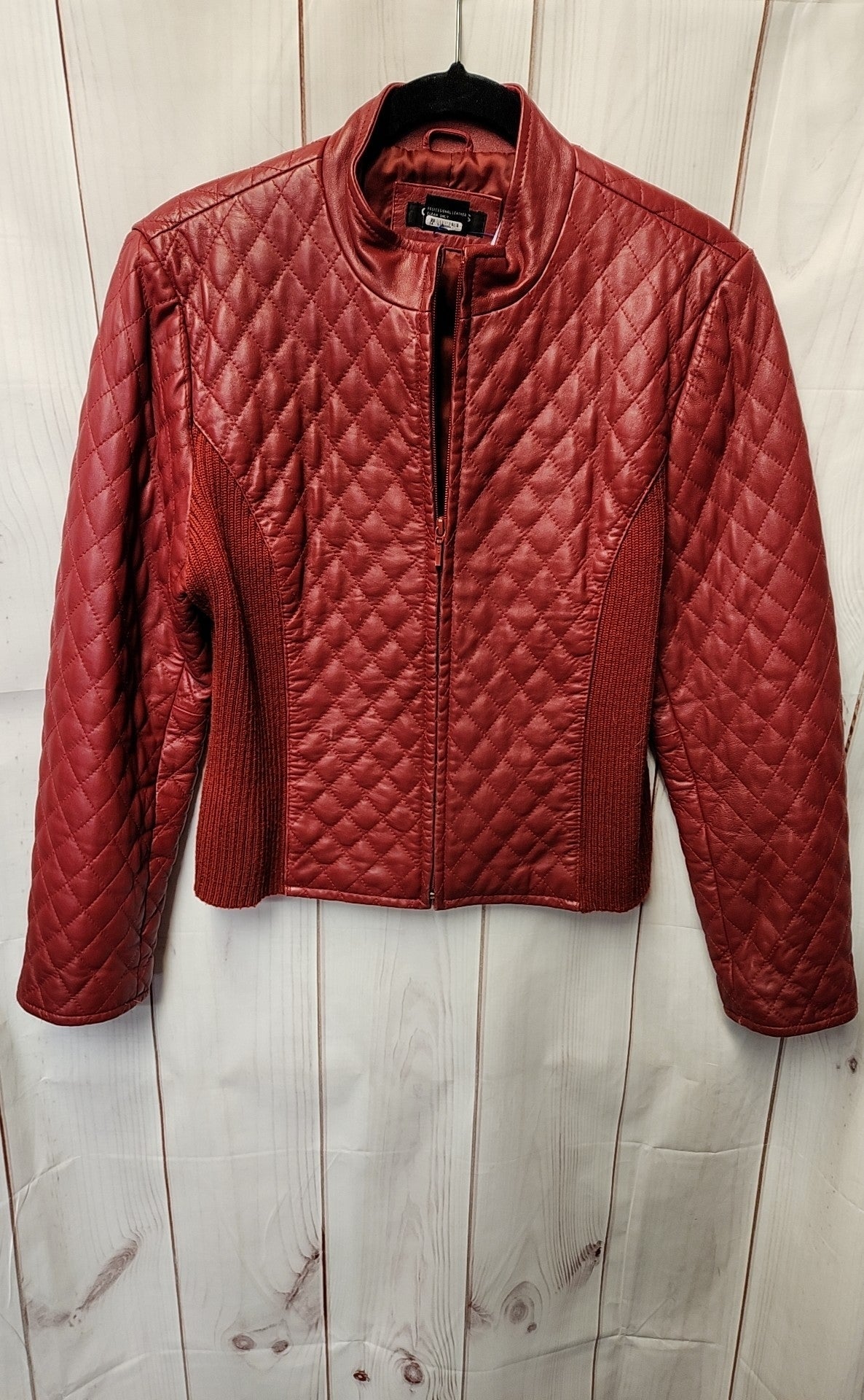 Clothes by Revue Women's Size 12 Red Lamb Leather Jacket