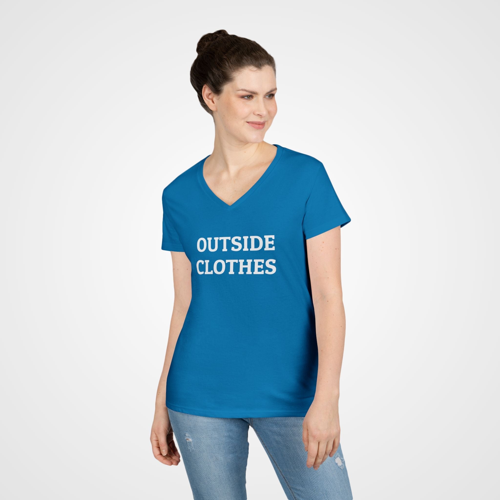 Outside Clothes Women's V-Neck Tee