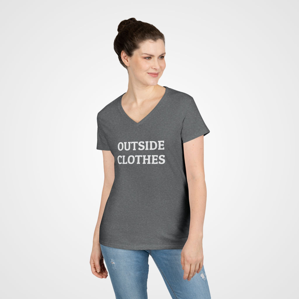 Outside Clothes Women's V-Neck Tee
