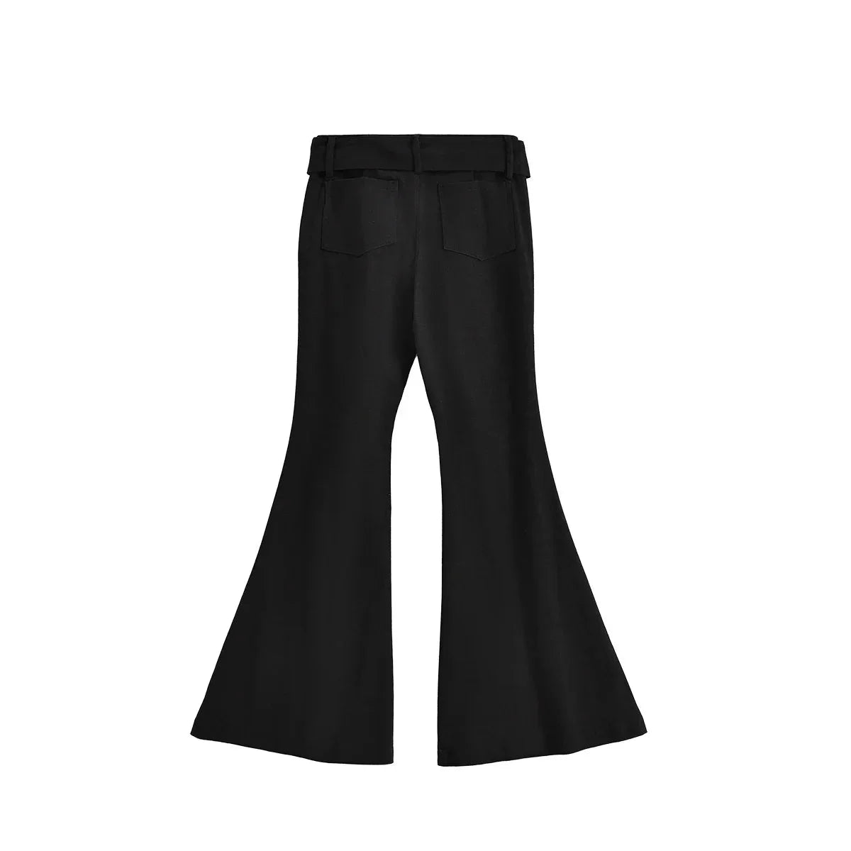 2025 Y2k Retro Emo 2000s Women's Black Flare Pants Streetwear Fashion Trousers Harajuku Wide Yoga Pants 90s Aesthetic Clothes Lumine Paris