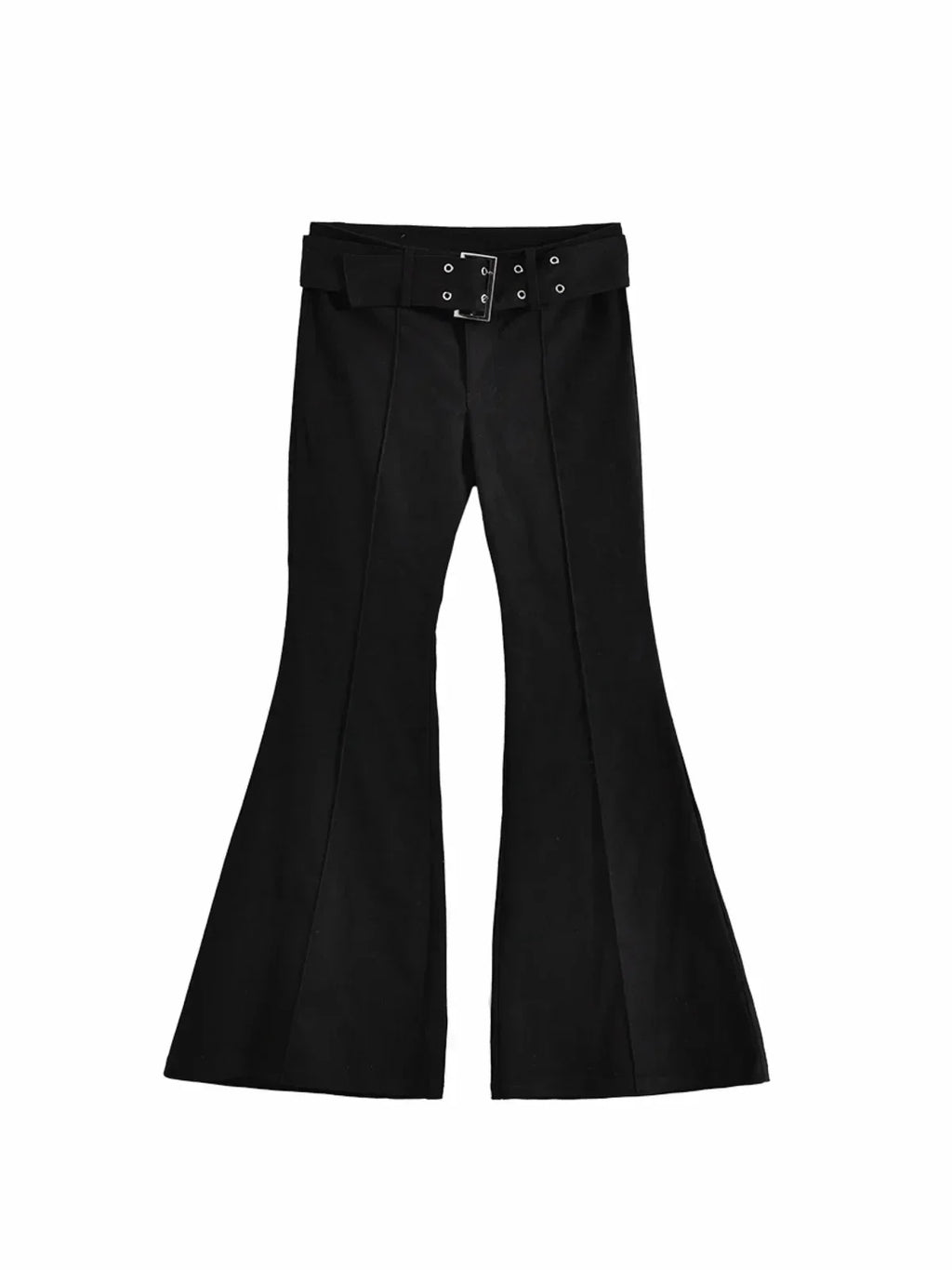 2025 Y2k Retro Emo 2000s Women's Black Flare Pants Streetwear Fashion Trousers Harajuku Wide Yoga Pants 90s Aesthetic Clothes Lumine Paris
