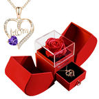 Eternal Rose Heart Necklace
