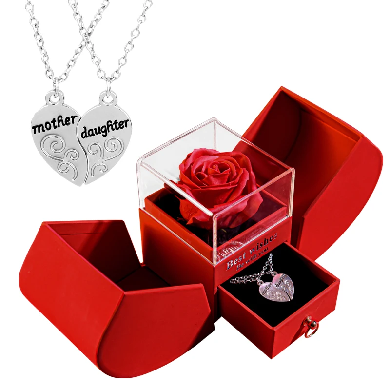 Eternal Rose Heart Necklace