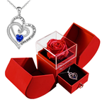 Eternal Rose Heart Necklace