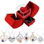 Eternal Rose Heart Necklace