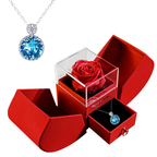 Eternal Rose Heart Necklace