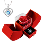 Eternal Rose Heart Necklace