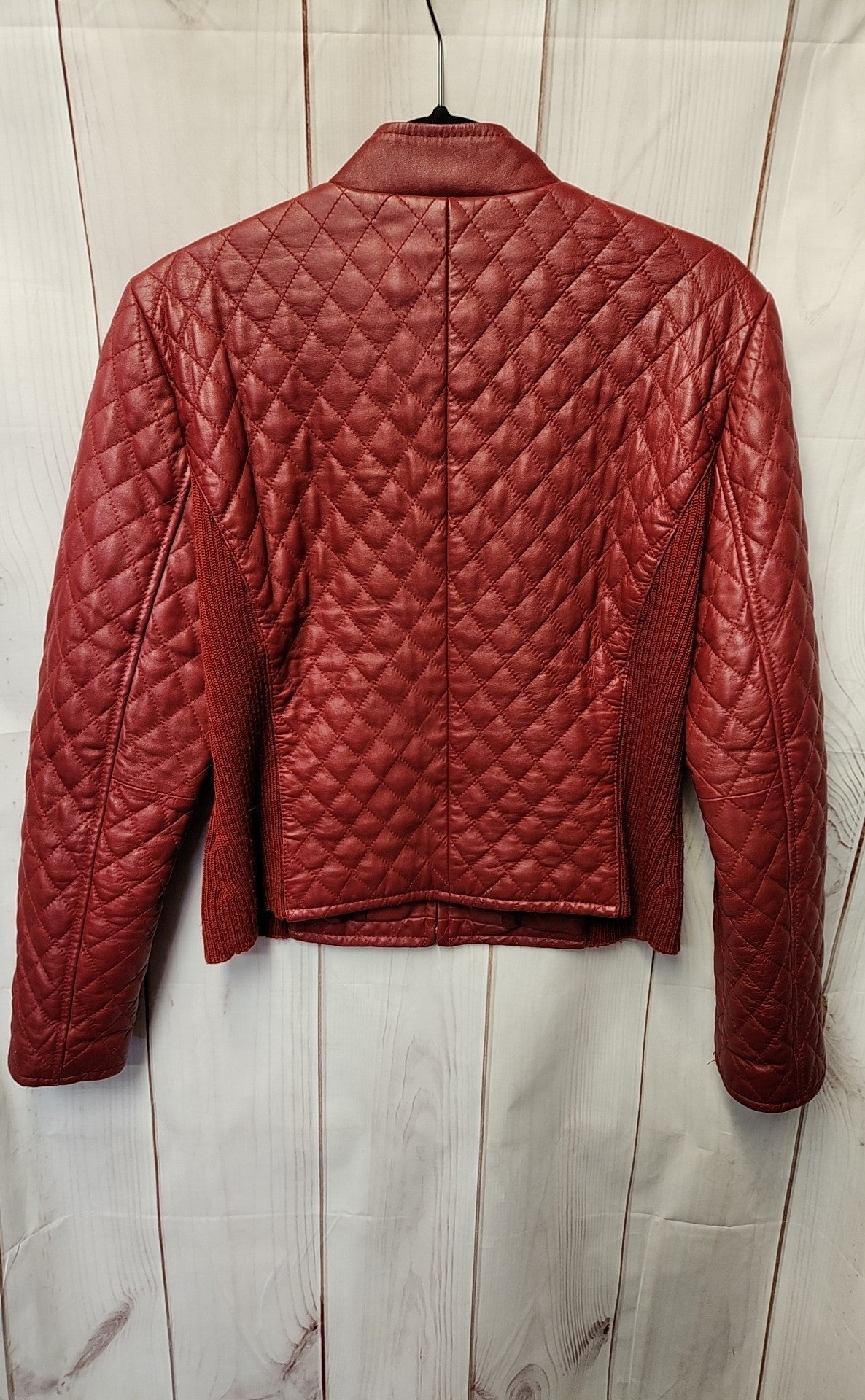 Clothes by Revue Women's Size 12 Red Lamb Leather Jacket
